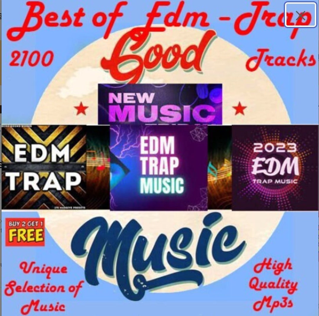 2100 Tracks Best of EDMTRAP DJ Ready Music Unique Etsy