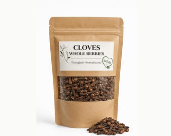 Cloves Whole Berries / Syzygium Aromaticum / Laung - Clove Buds / Organic Whole Dried Cloves / Aromatic Cooking & Tea Spice
