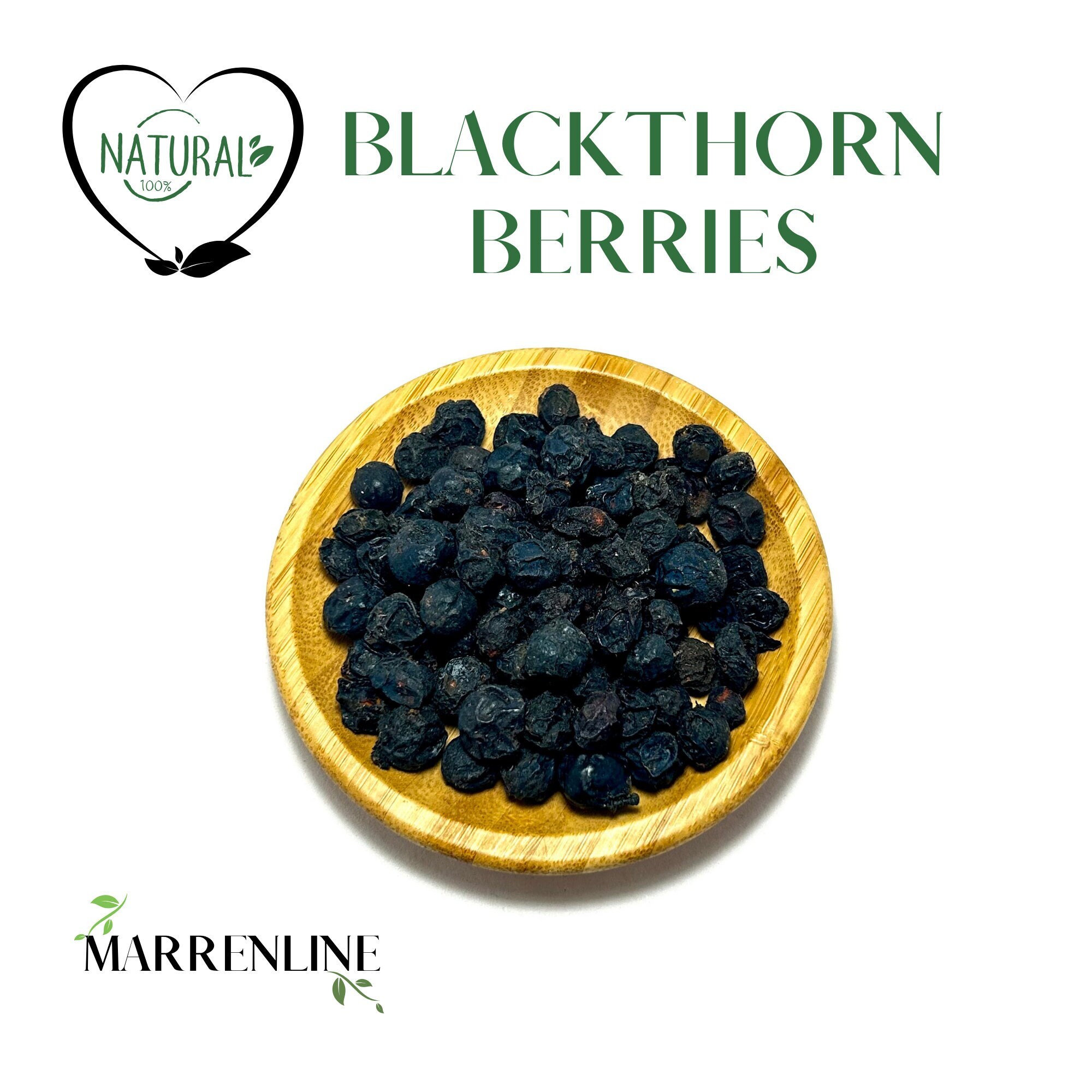 Blackthorn Berries BULK 1 Lb 2 Lb / Prunus Spinosa / Blackthorn Sloe