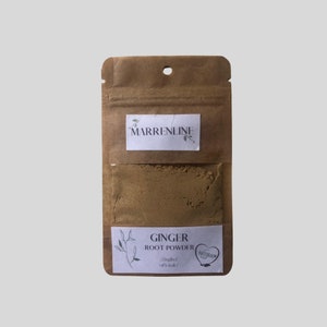 Ingwerwurzelpulver / Zingiber Officinale Radix / Getrocknetes Schüttgewürz / Bio-Trockenkraut / Ingwer