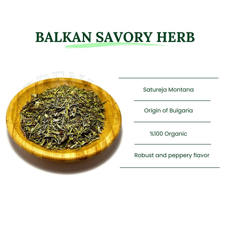 Balkan Savory Herb / Satureja Montana / Dried Winter Savory Herb