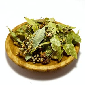 Linden Flower / Tilia Europea / Linden Dried Leaves and Flowers Herbal Tea / Linden Flower Tea / Lime Flower