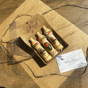 Rose Oil Perfume / Essential Oil Gift / Small Gift Box / Rose Perfume / Gift Box for Personalized / Unique Gifts for Guests