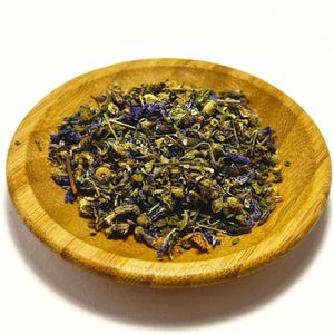Blue Mallow Flowers / Malva Sylvestris / Blue Mallow Flowers & Leaves / High Mallow