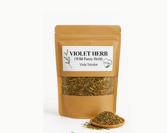 Violet Herb BULK / Wild Pansy Herb / Viola Tricolor / Heartsease Herb / Pansy Herb