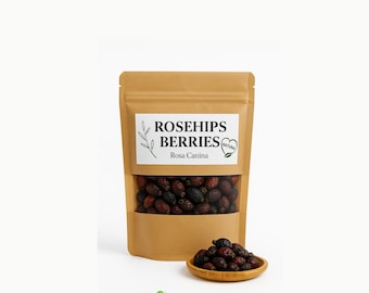 Rosehips Berries BULK/ Rosa Canina / Herbal Tea / Organic Dried Bulk Herb / Rosehips Whole
