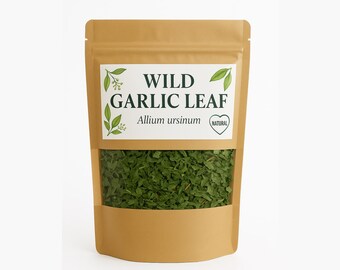 YouHerbIt Wild Garlic Dried Cut Leaves – Allium Ursinum Loose Herb 25g–200g