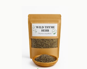 Wild Thyme Herb / Thymus Serpyllum / Thyme Tea / Wildcrafted / Organic Dried Herb