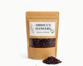 Hibiscus Flowers / Hibiscus Sabdariffa / Hibiscus Tea / Dried Herbs / Flowers / Petals