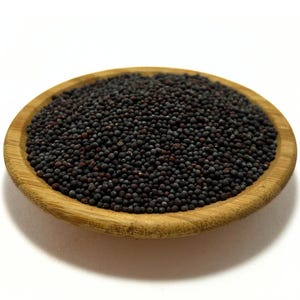 Black Mustard Seeds / Brassica Nigra / Organic Whole Dried Black Mustard Seeds / Black Mustard Tea / Dried Seeds / Herbal Tea
