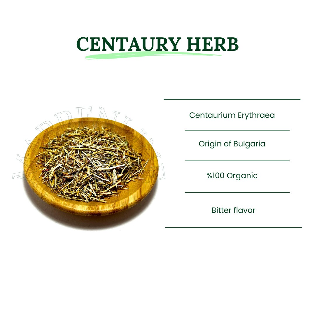 Feverwort Tea Centaury Herb / Centaurium Erythraea / Feverwort / Organic Dried Herb ...