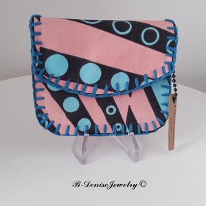¡¡¡Monedero Mini Original!!! ¡¡CERA!! en tela encerada y símil piel T.8cm x 9cm Cierre botón magnético B-DeniseJewelry Creation