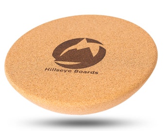 HILLSEYE Premium Cork Hemisphere - Tavola per yoga ed equilibrio | Sughero ecologico dal Portogallo | Fitness, allenamento con il surf, riabilitazione, equilibrio