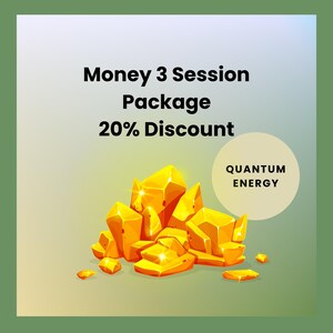 Money 3 Session Package | Quantum Energy Clearing and Healing | Money Block Analysis | Distance Sessions | Positive Energy Gift