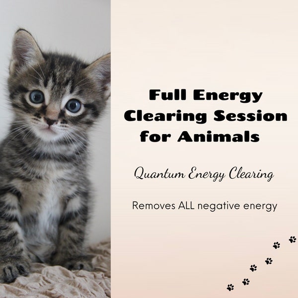 Full Energy Clearing Session for Pets and Animals | Quantum Energy Cleansing | Holistic Healing | Remove Negative Energy | Pet Lover Gift