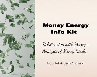 Money Energy Info Kit | Relationship with Money Booklet | Self-Analysis of Money Blocks | Holistic Healing | Higher Self Guidance