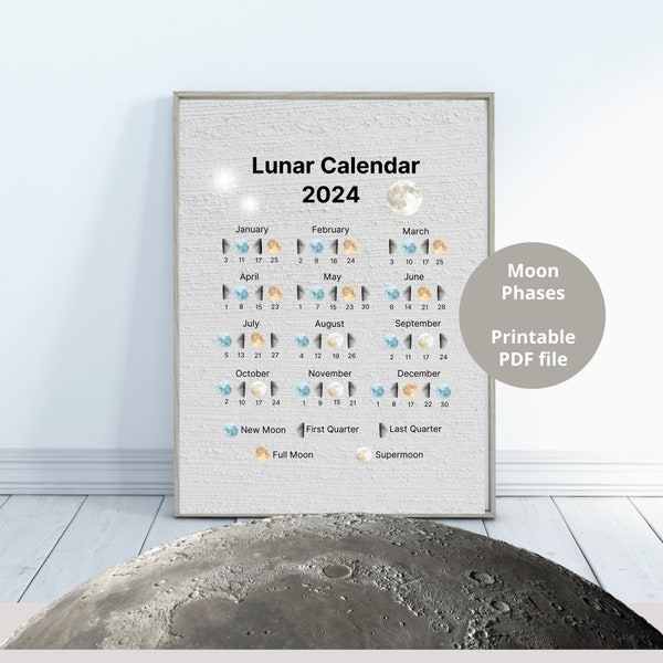 Moon Calendar Etsy
