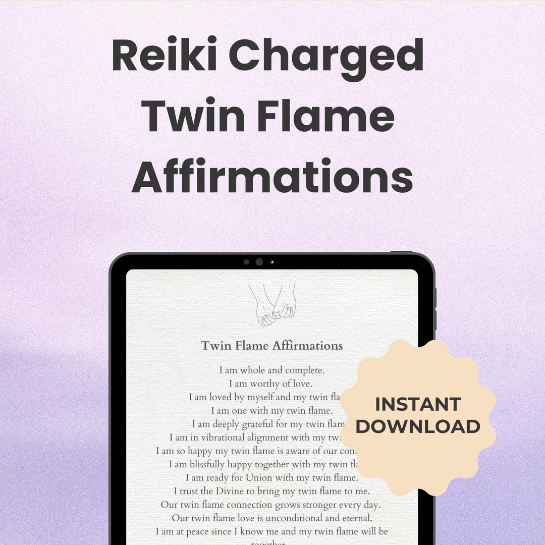 Twin Flame Affirmations | Energetically Charged | Spiritual Soul ...