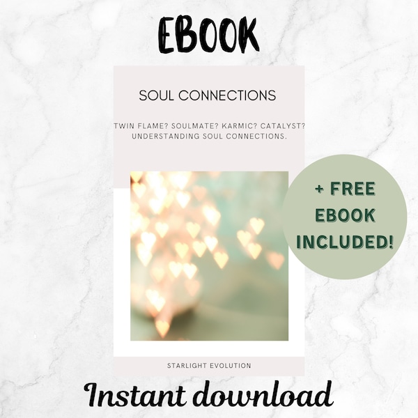 Soul Connections Ebook | Twin Flame Soulmate Ebook | Digital Download