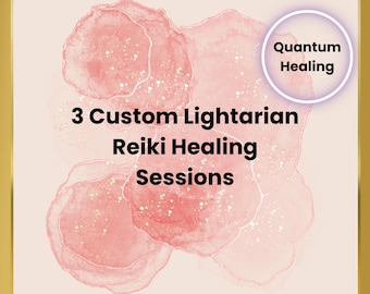 3 Custom High Vibration Reiki Healing Sessions | 3x60 Minutes | Positive Energy Gift