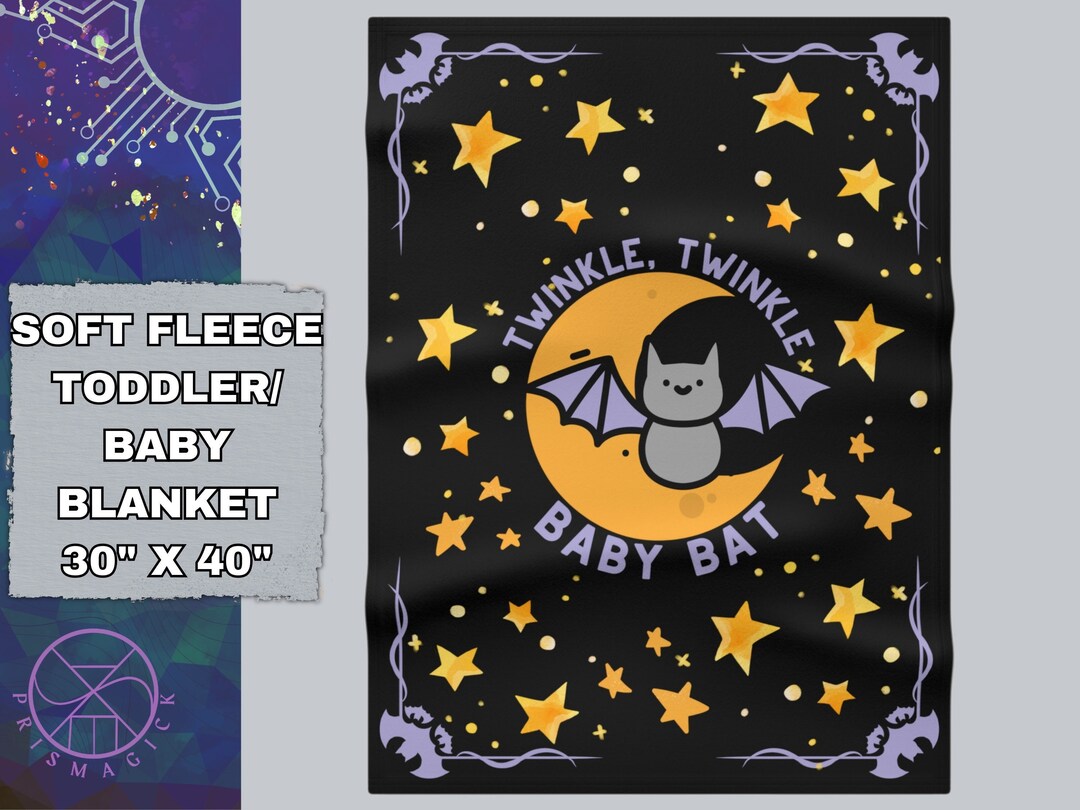 Soft Fleece Bat Goth Baby Blanket for Halloween Baby Gothic Etsy