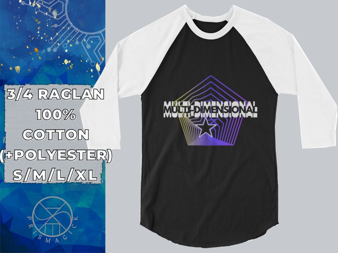 Multi-dimensional Quantum Multiverse Science Fiction Gift 3/4 Sleeve ...