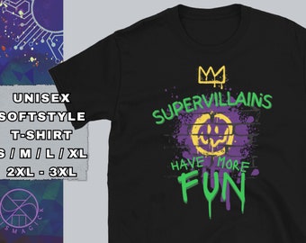 Unisex Super Villain T-Shirt, Supervillain Shirt for Comic Book Fans, Super Hero Super Villain T-Shirt Gift, Comic Book Shirt T-Shirt Fan