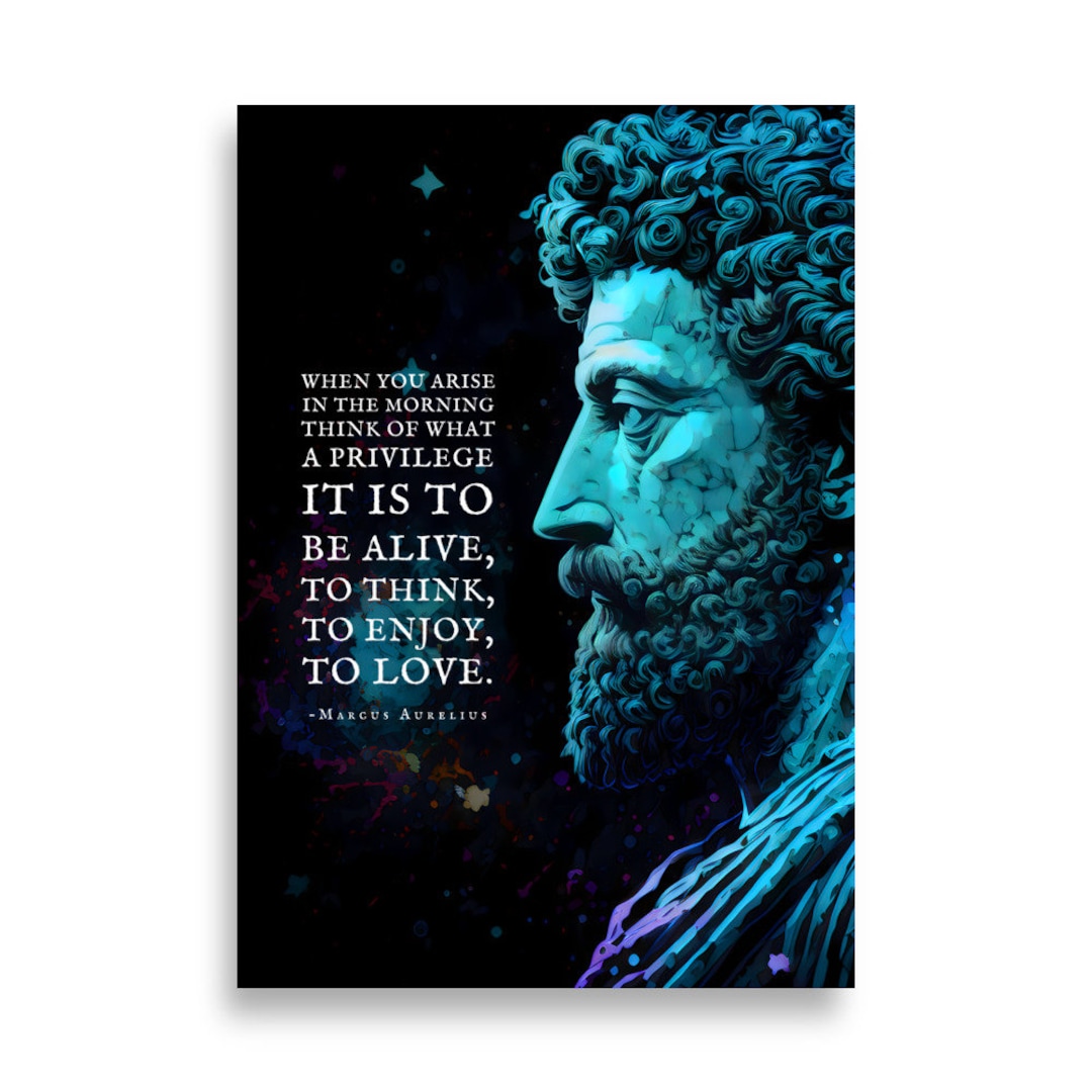 Mark Aurel Geschenke | Wenn Sie am Morgen aufstehen | Mark Aurel Zitate |  Stoische Zitate | Stoische Geschenke | Plakat Mark Aurel - Etsy Österreich, image size:1080x1080