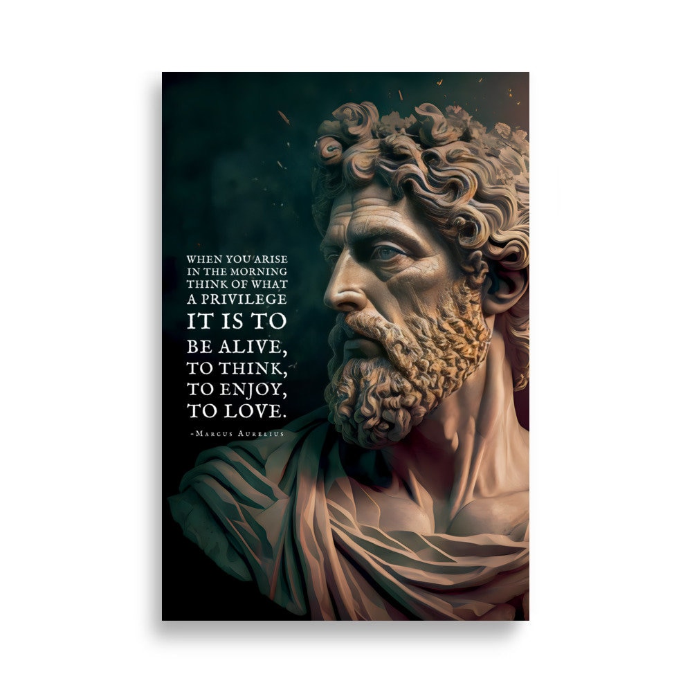 Mark Aurel Poster | Wenn Sie am Morgen aufstehen | Mark Aurel Zitate |  Stoische Zitate | Stoische Geschenke | Mark Aurel Geschenke - Etsy  Österreich, image size:1000x1000