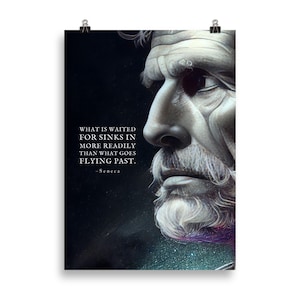 Pósters de Séneca / Lo que se espera / Póster de estoicismo / Arte de Séneca / Citas estoicas / Regalo estoico / Cartas de un estoico / Citas de vida