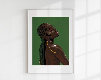 Doechii Swamp Princess Aligator Bites Never Heal Gold Leaf Original Artwork Limited Edition Print | Wall Art for Music Fans | Iconic Art