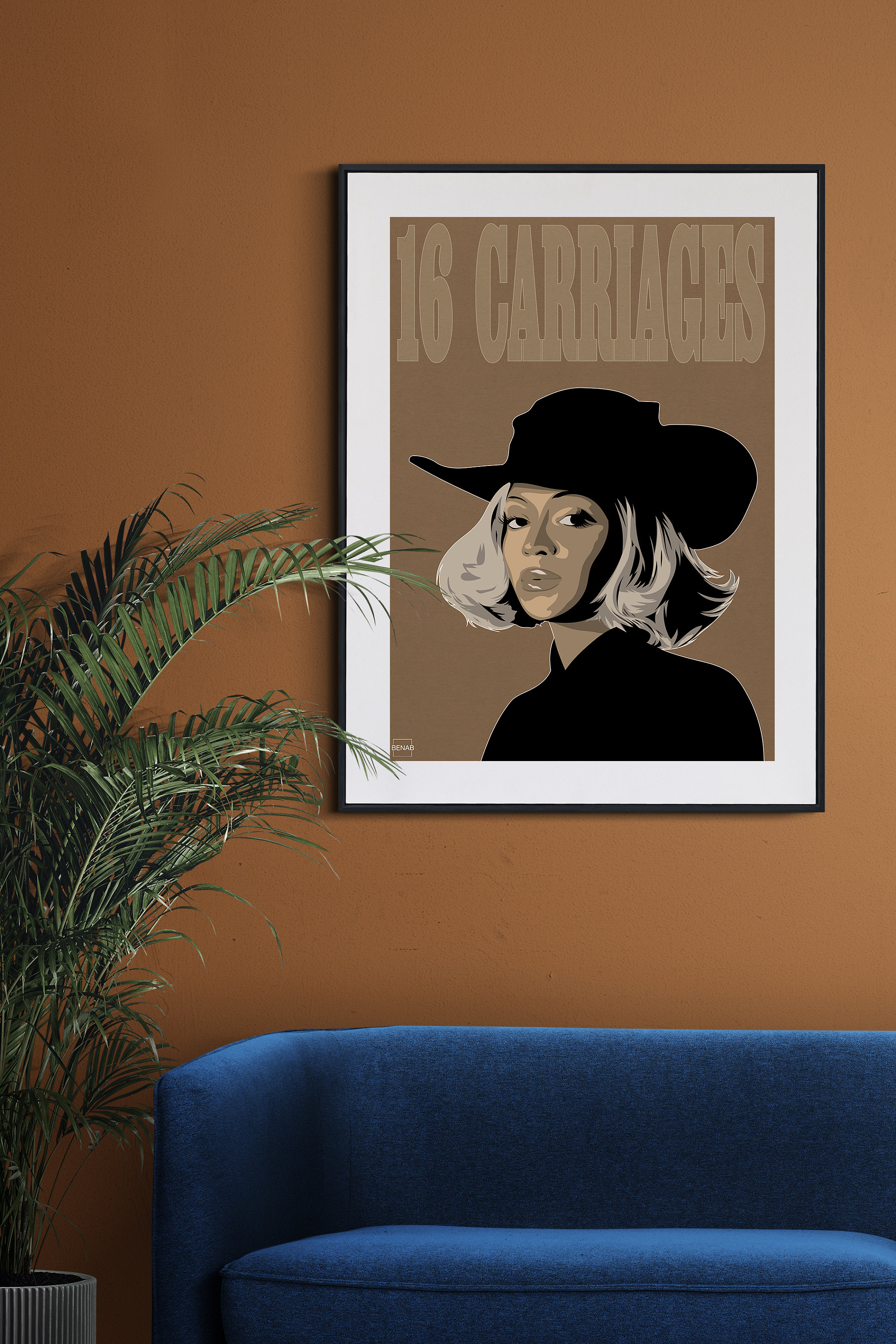16 Carriages | Art Print of Beyoncé | Cowboy Carter Album Inspired ...