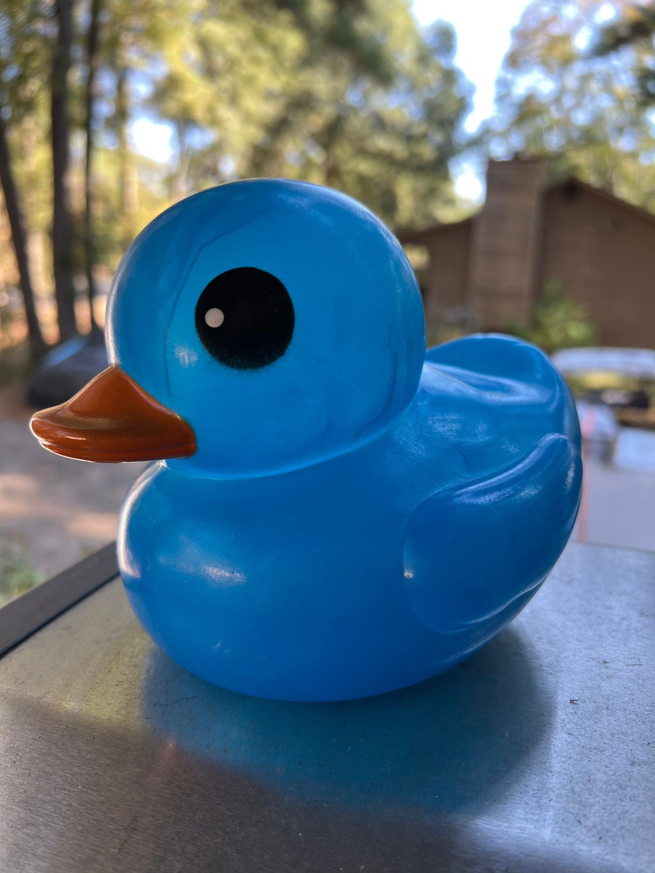 LED Light up Giant Rubber Duck neon Series 7 Inch batteries