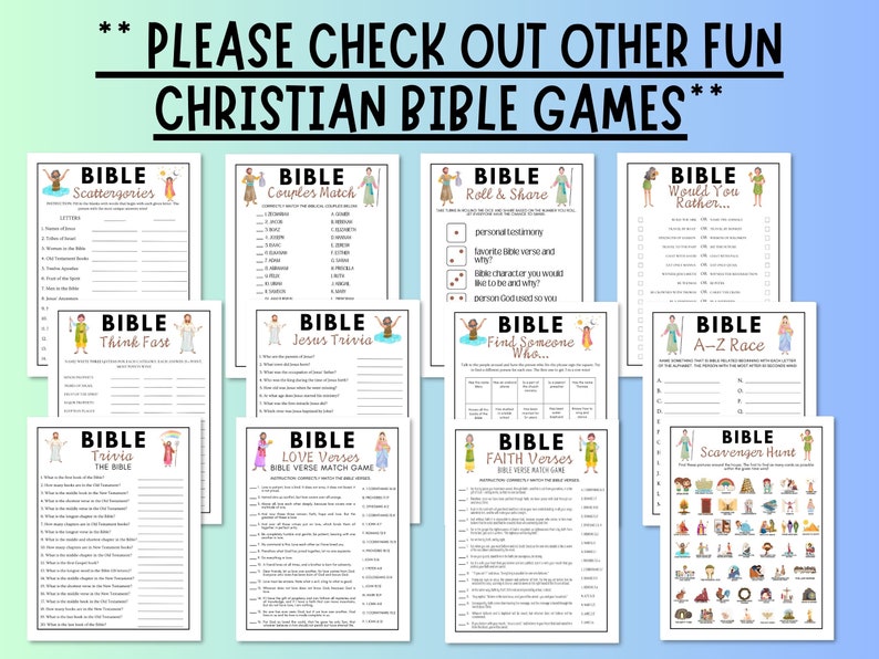 Think Fast Bible Trivia Game Bible Trivia Games Printable Bible Games ...