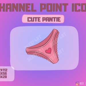Pantie | underwear | cute | kawaii| twitch channel points icon