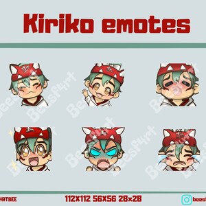 Twitch/discord overwatch 2 Kiriko cute emote set