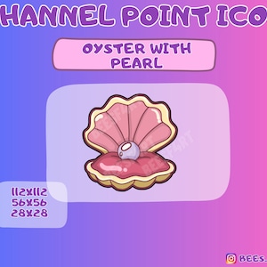Oyster with pearl twitch channel points icon