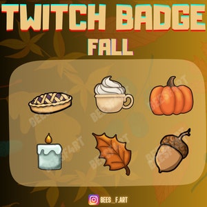 Automne- Automne - confortable - saison- sub/bit badges - twitch