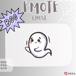Halloween ghost emote twitch  discord
