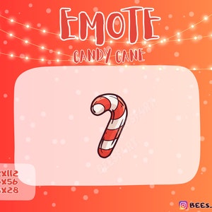 Christmas candy cane emote twitch discord