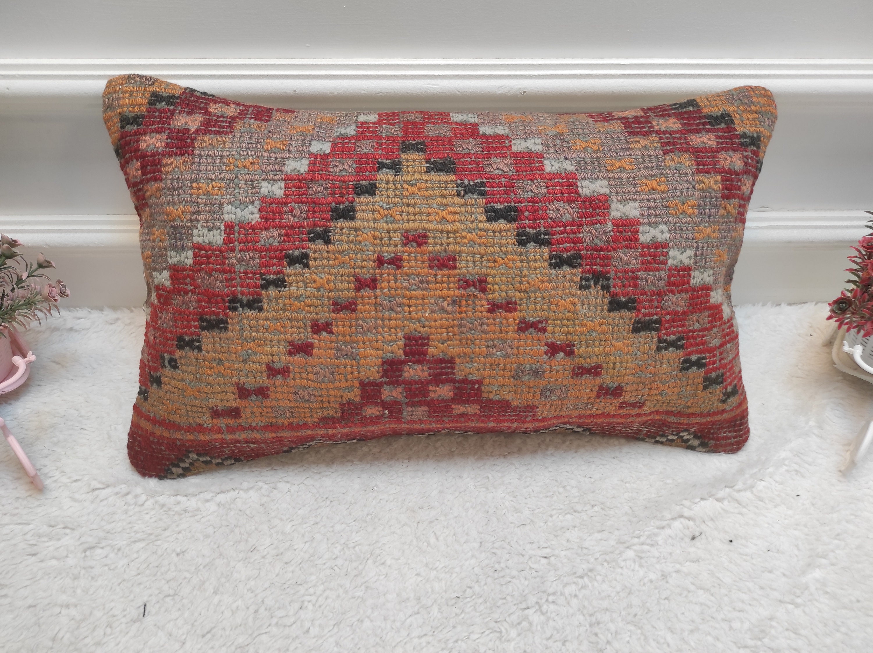 Small red pillows sale