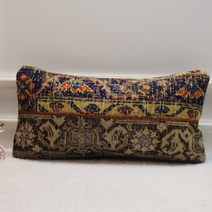Anatolian Pillow case, Home Design Rug Pillow, 12x24inc Lumbar Pillow Case, Home Design Rug Pillow, Bedroom Design Pillow Case, Pillow Cover