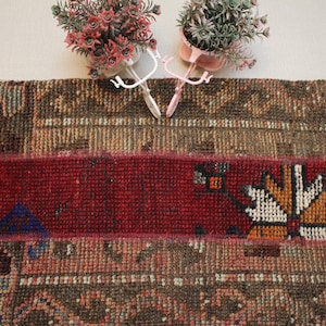 Vintage Turkish Kilim Pillow Cover: Rustic Boho Tribal Motifs