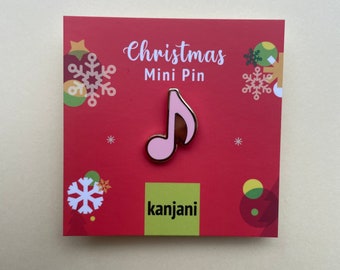 Music note Mini Enamel Pin Badge | Pippi’s Advent Calendar Filler | Board Filler Gifts under 20 | Cute Christmas Mini Pin set | Music gift