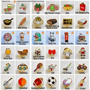 a collage of different types of pins