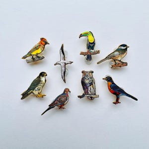 Pin esmaltado: Cardenal rojo - Esmalte duro dorado, 3,17 cm, regalo de Navidad, detalle para el calcetín navideño, calendario de Adviento imagen 8