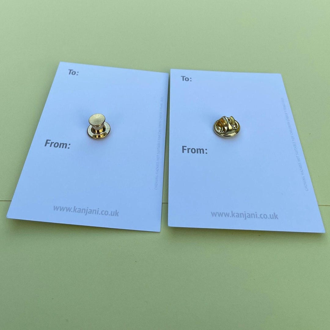 Gold Locking Pin Back, Secure Pin Keeper, Advent Calendar - Etsy