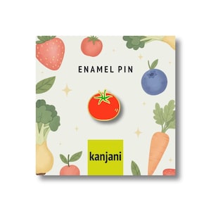 Épingle tomate en émail, cadeau de légume, insigne végétalien sain, décor de ferme de récolte d'automne