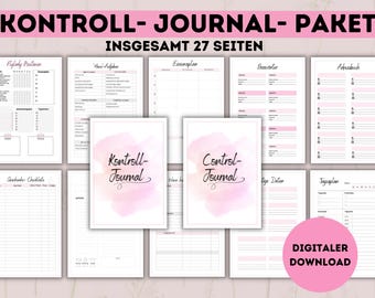 DIN A4 Flylady Starterpack- Kontroll-Journal: Checklisten, Zonenreinigung, Routinen, Essensplan u.v.m Haushalt organisieren für mehr Ordnung