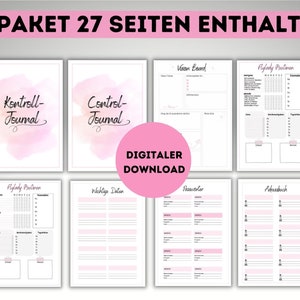 DIN A4 control journal I Flylady checklists I organizing household and life I bundle, printables, digital product to print out image 5